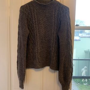 Volcom Grey Knit Cottagecore Sweater